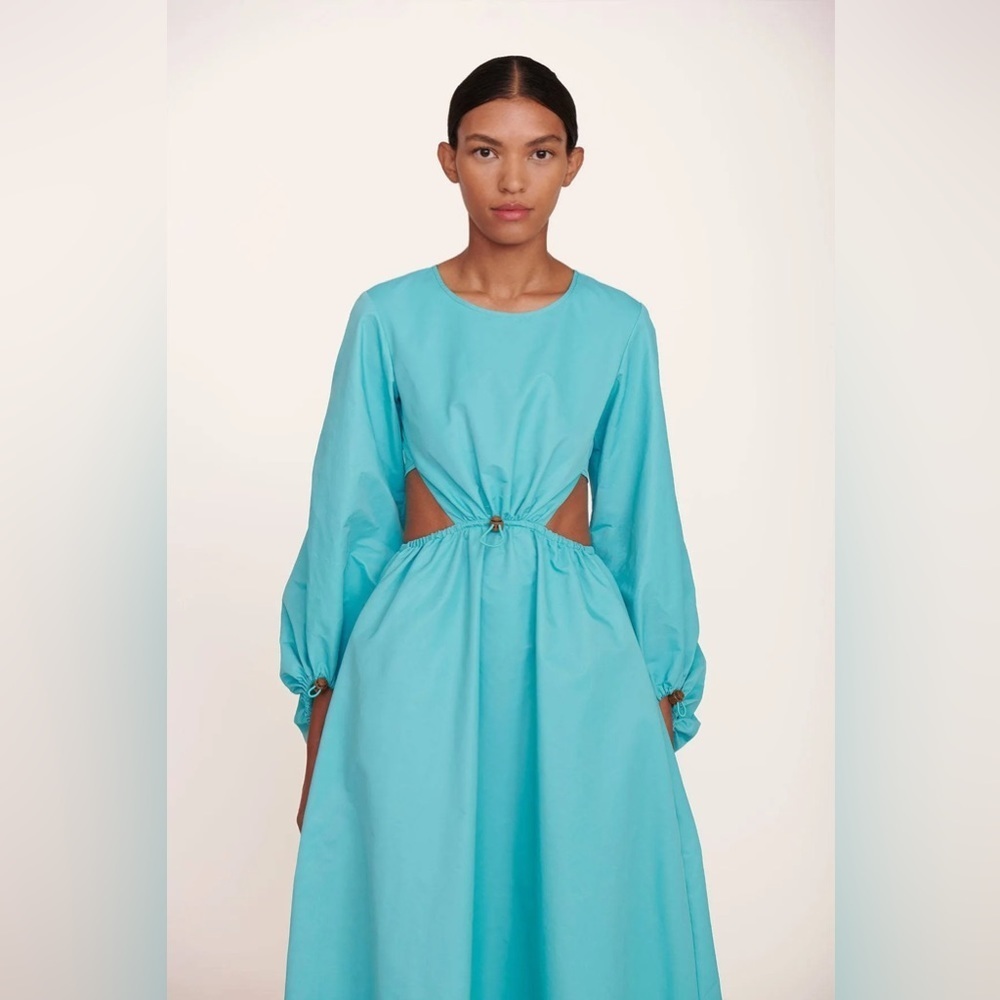 Staud Ivy Cut-Out Maxi Dress 👗 in Crystal Waters​​​ - Picture 7 of 13